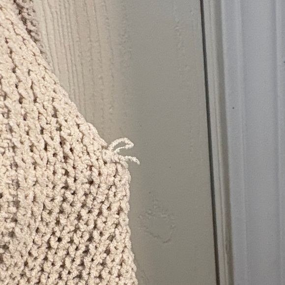 Chic Beige Knit Cardigan - Picture 4 of 7